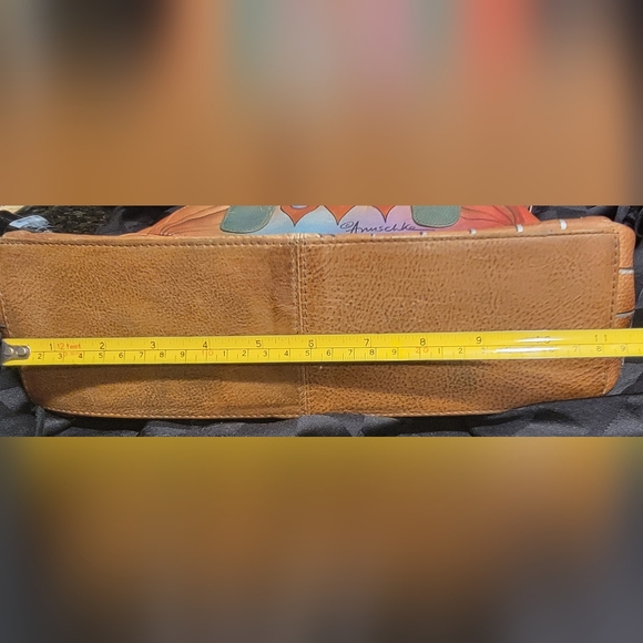 Anuschka Women's Genuine Leather Handbag/Purse / Hand-Painted! - Picture 11 of 16